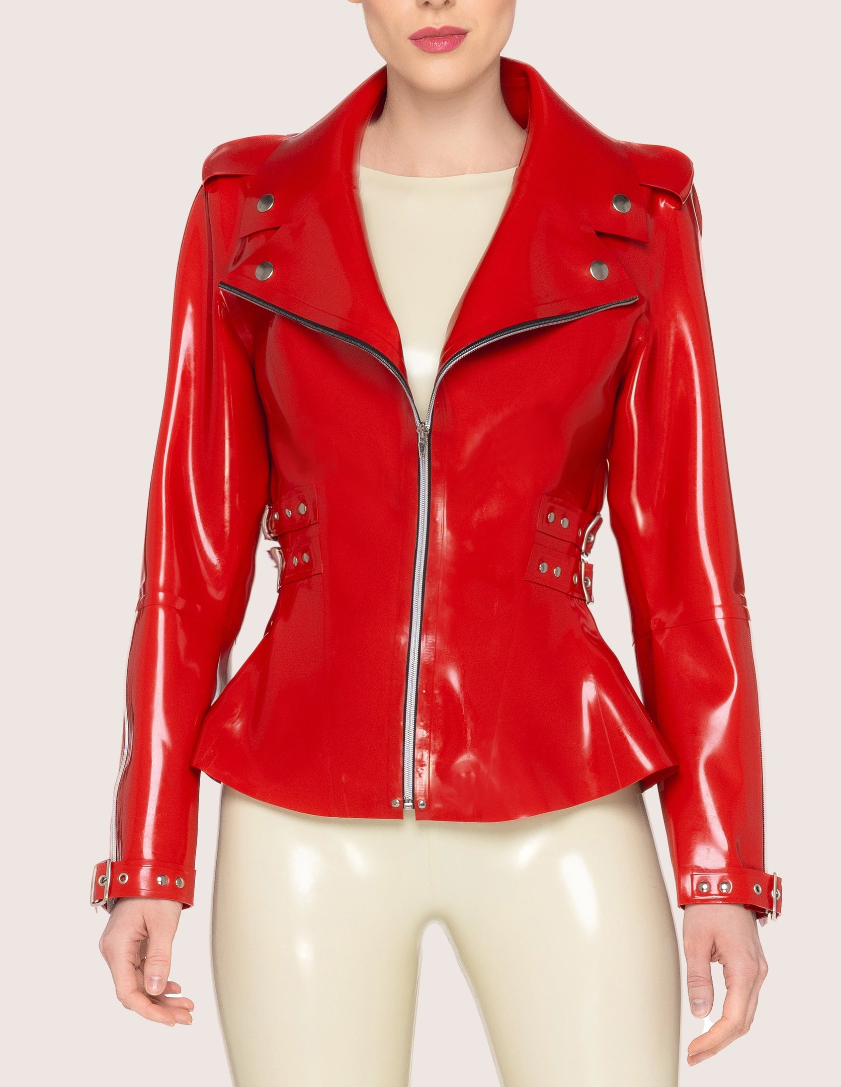 LATEX BIKER JACKE