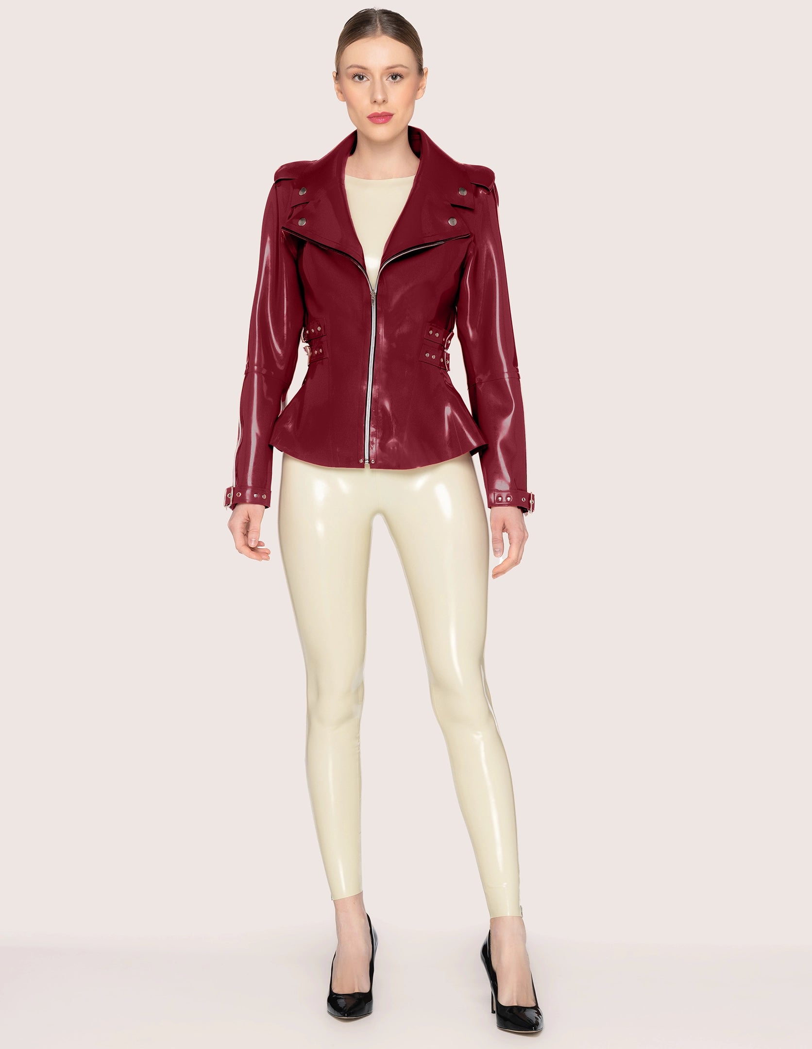 LATEX BIKER JACKE