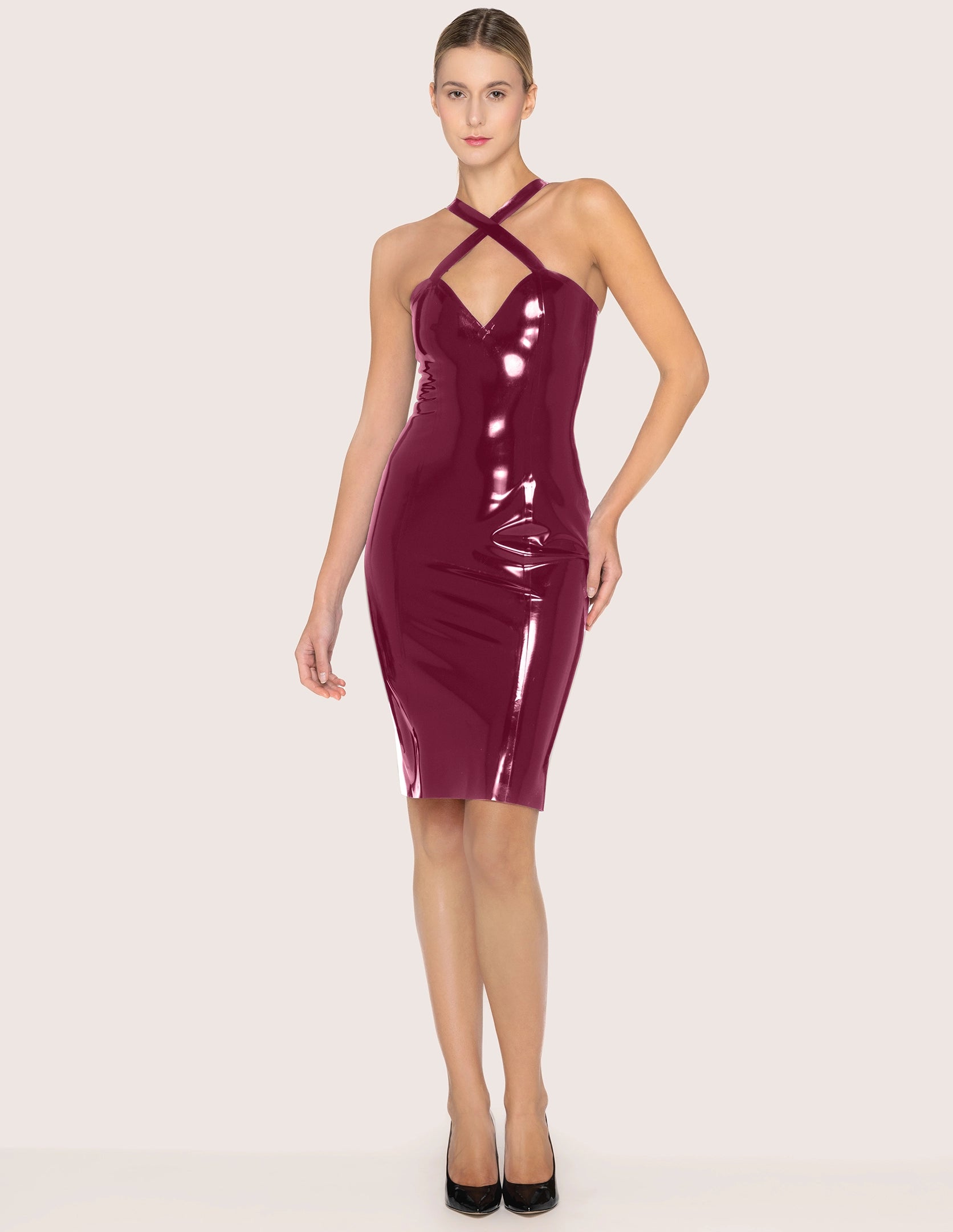 BUSTIER LATEX KLEID