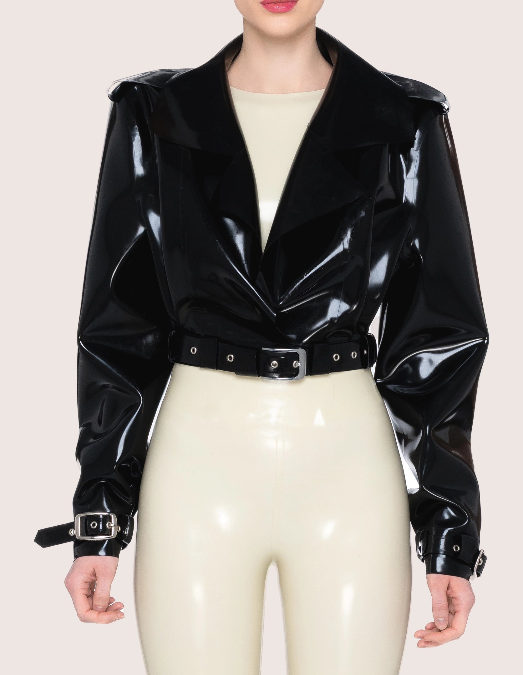 KURZE LATEX JACKE