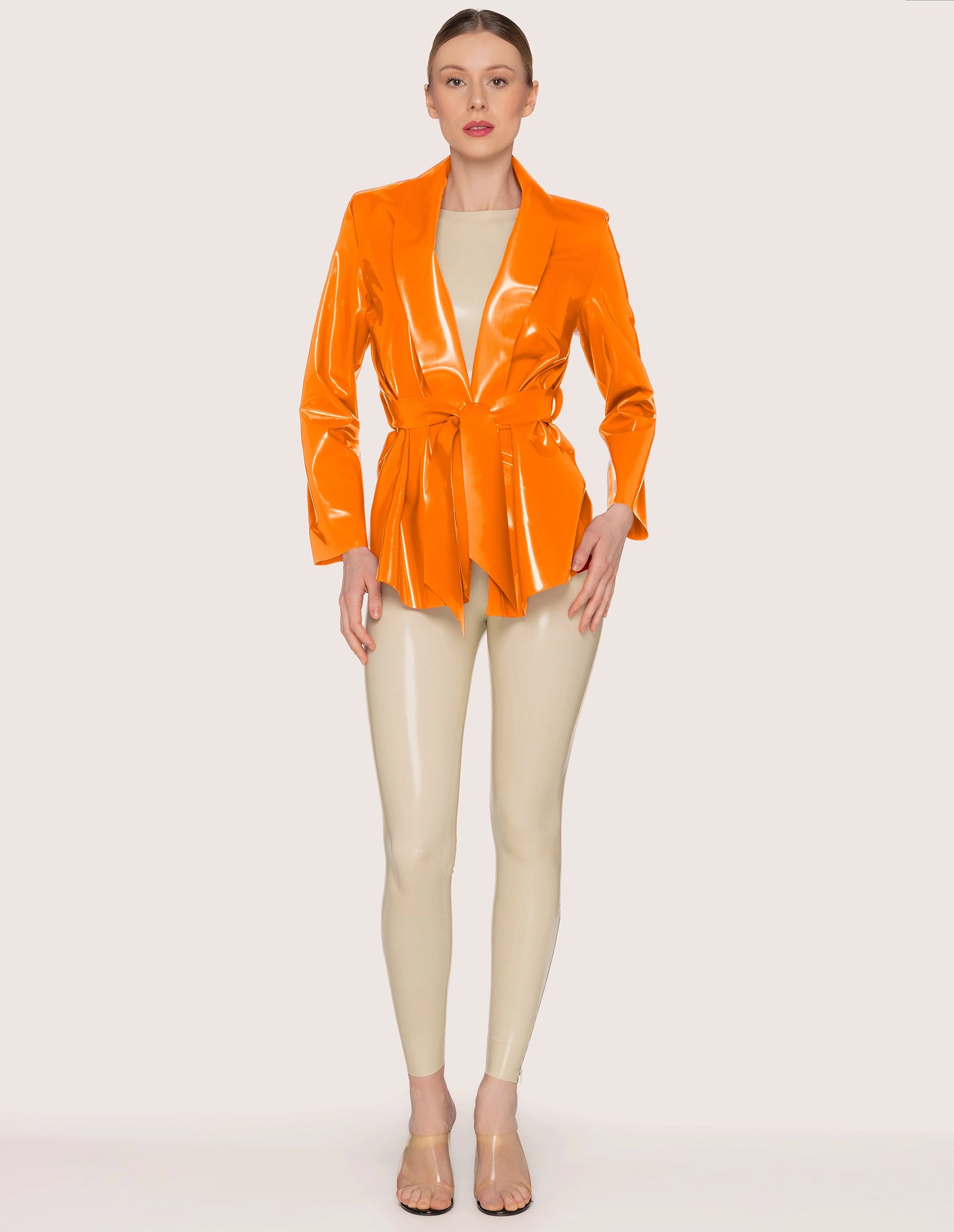 LATEX KIMONO JACKE