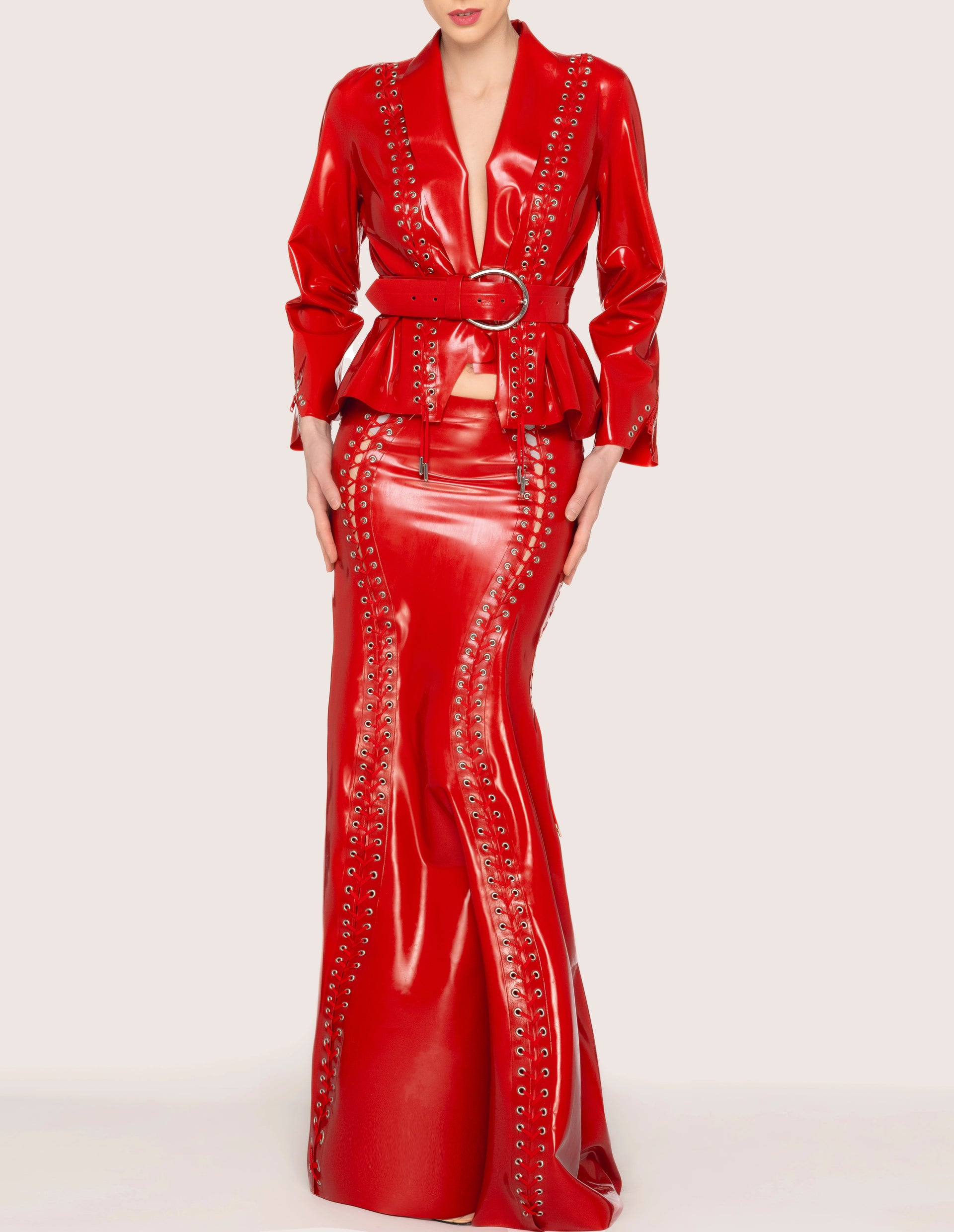 Laced Latex Ensemble - Rock mit Jacke
