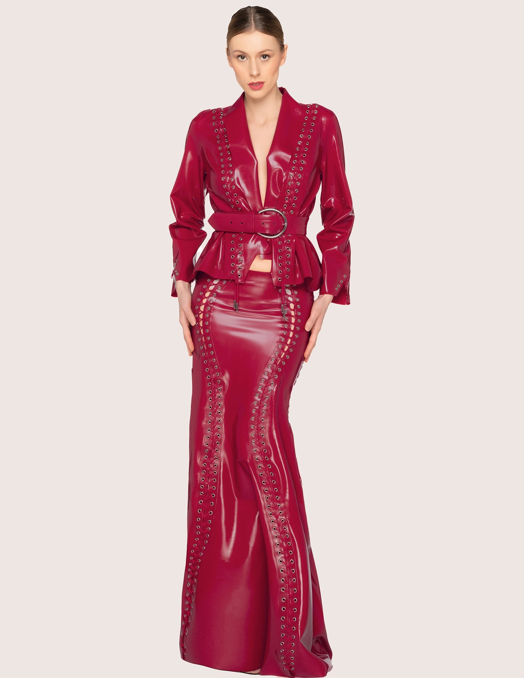 Laced Latex Ensemble - Rock mit Jacke