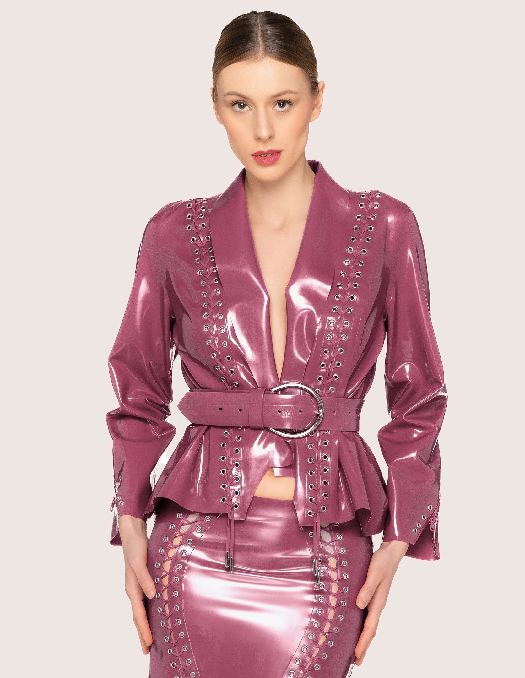 Laced Latex Jacke