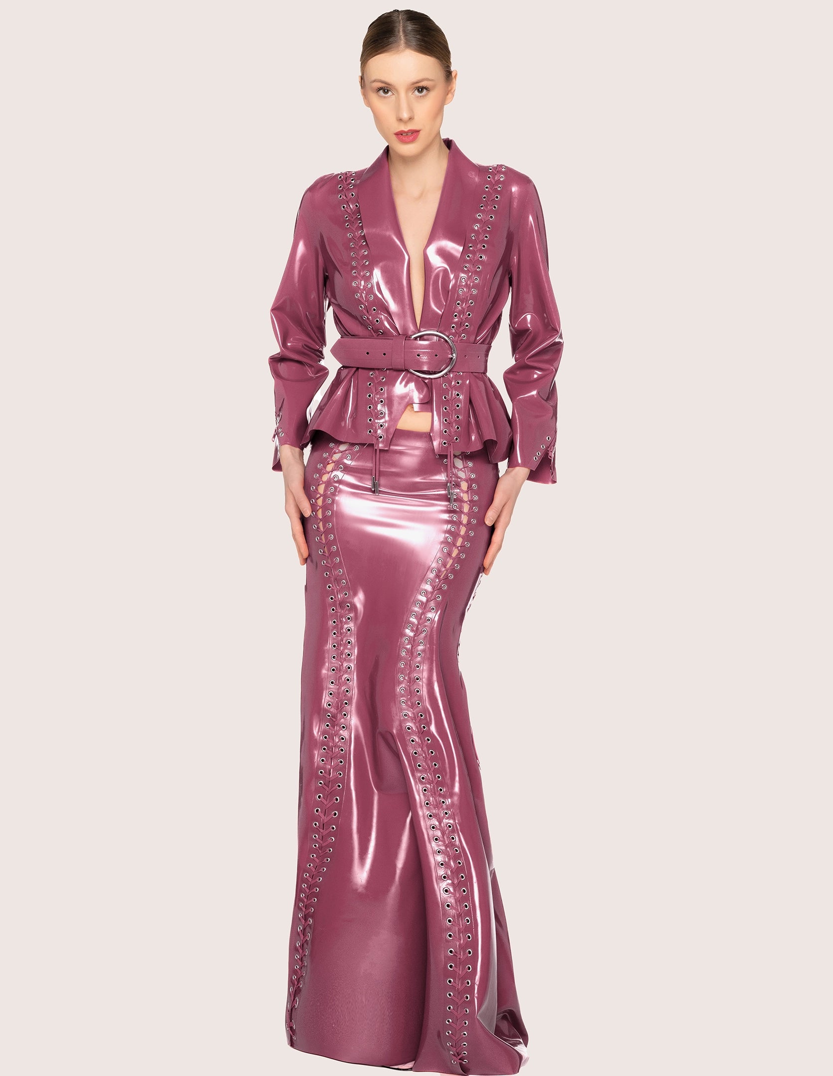 Laced Latex Jacke