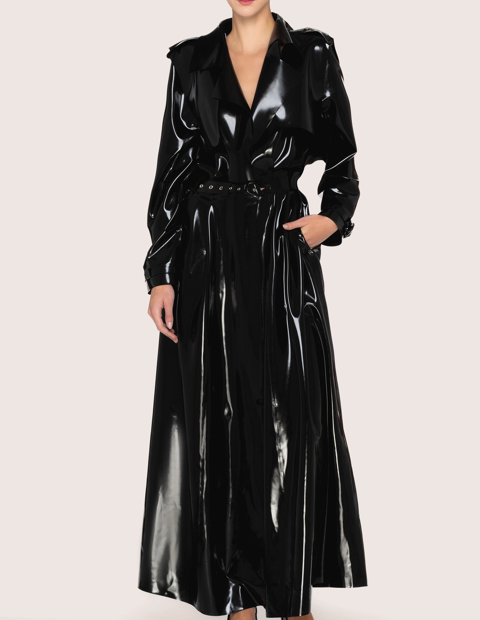 LATEX TRENCHCOAT