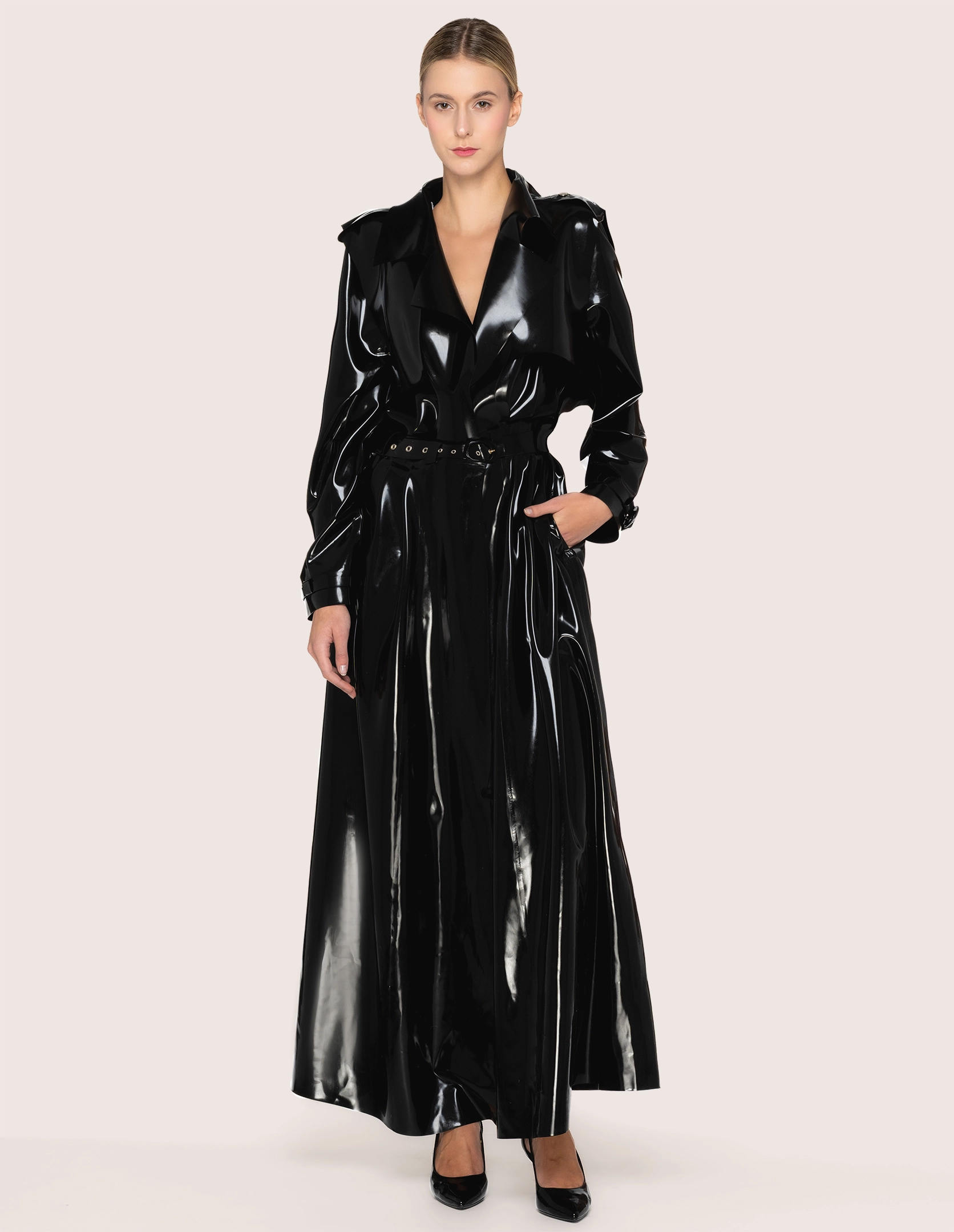 LATEX TRENCHCOAT