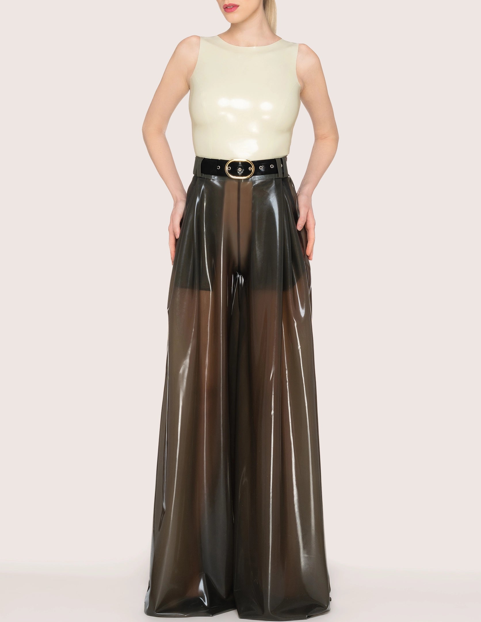 Weiter Latex Hosenrock