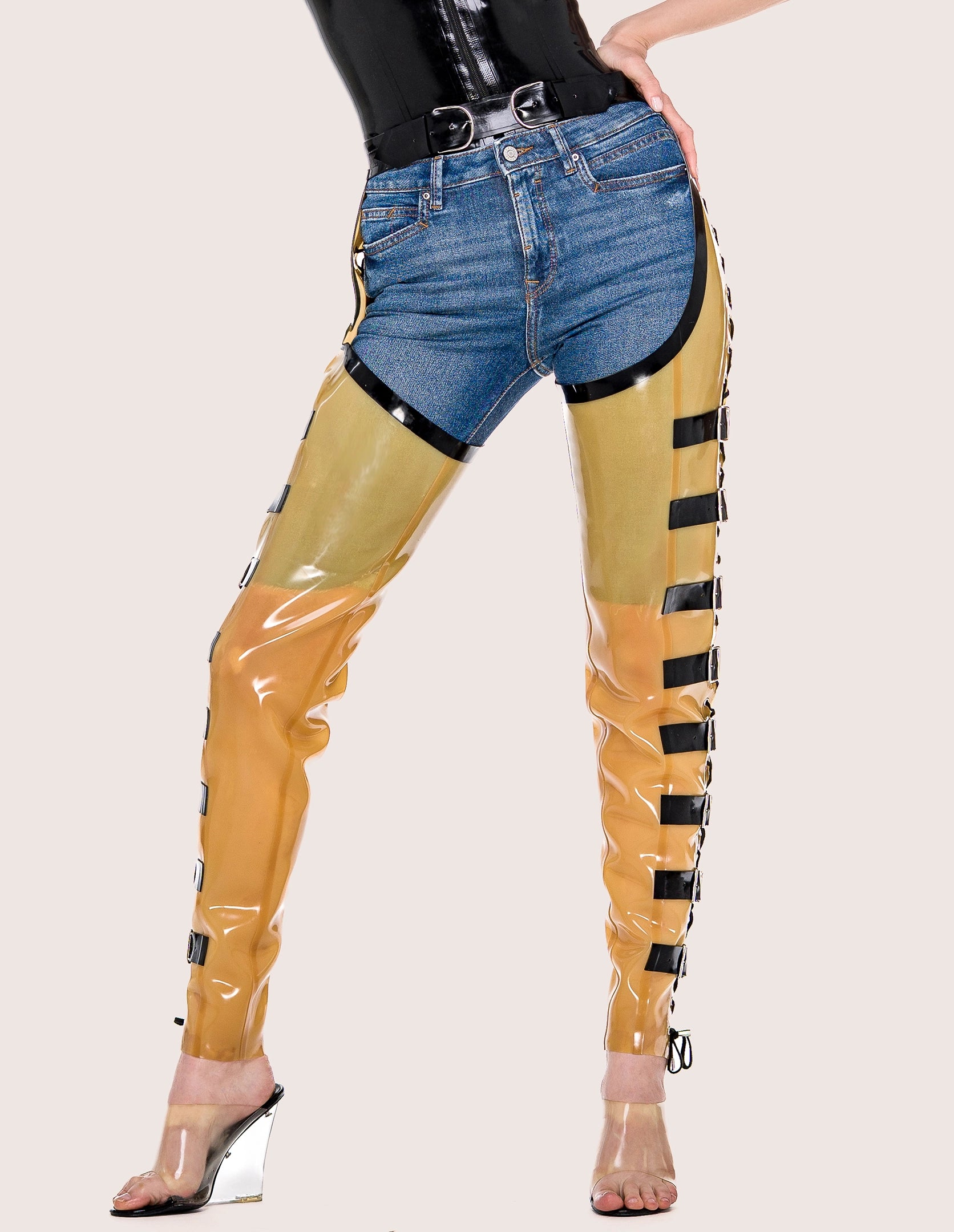 EPIC LACED LATEX CHAPS