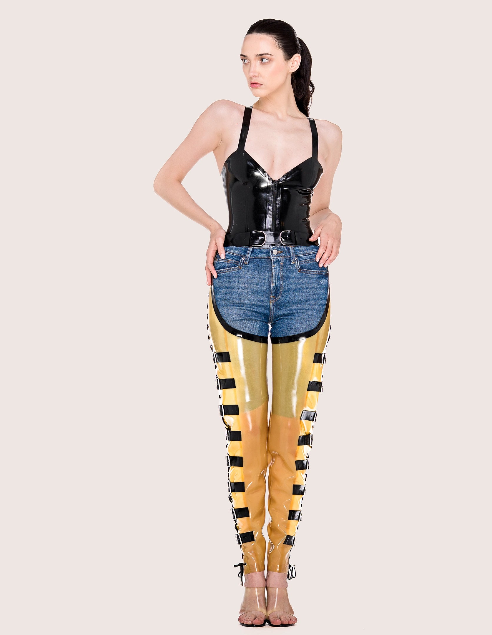 EPIC LACED LATEX CHAPS