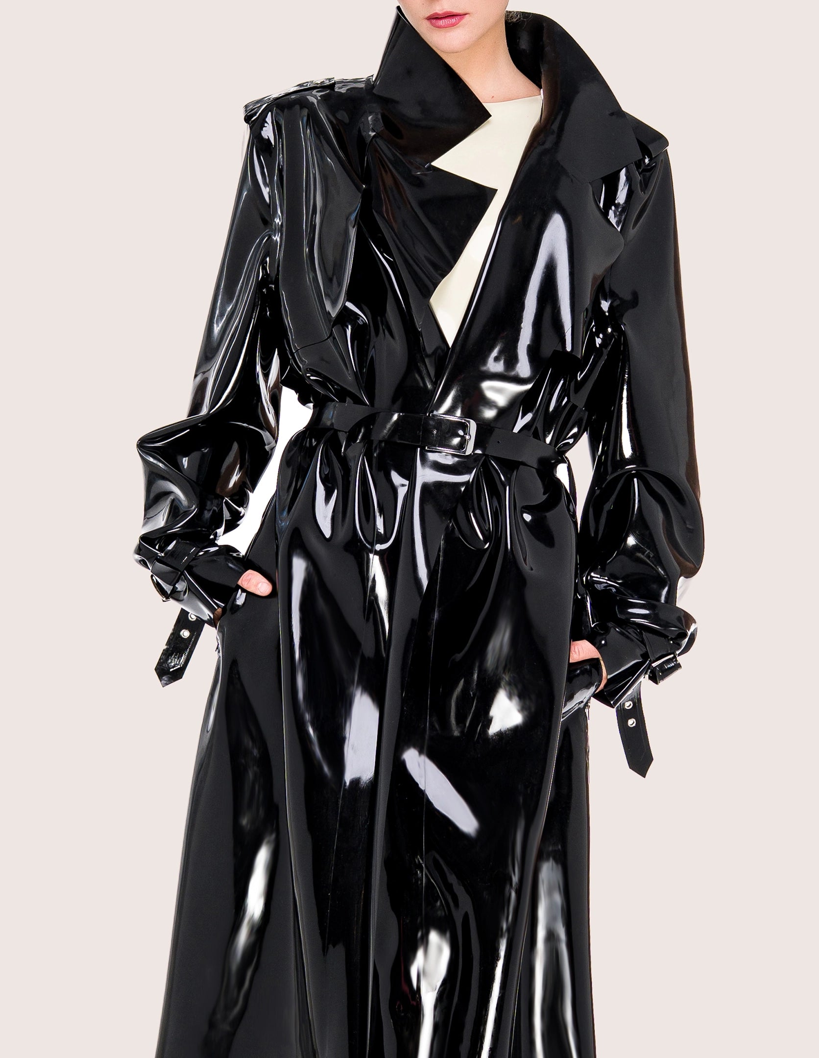 EPIC CLASSIC LATEX TRENCH