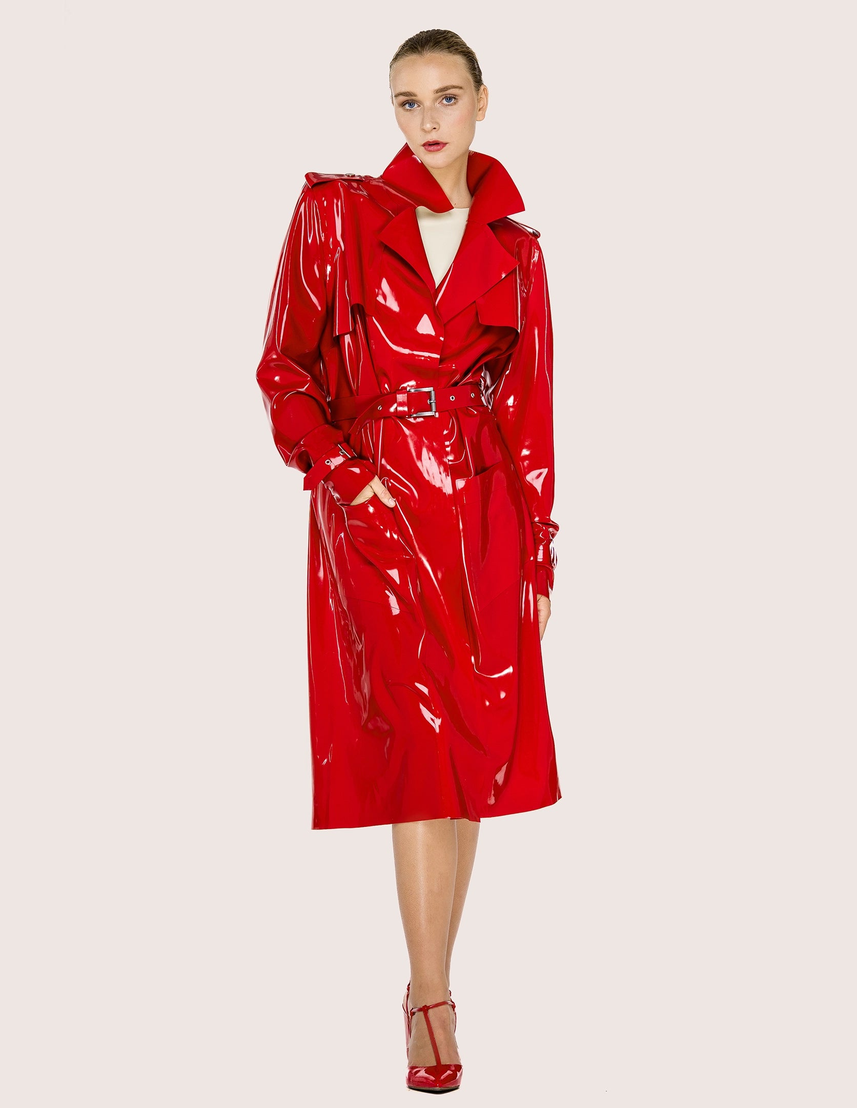 EPIC CLASSIC LATEX TRENCH