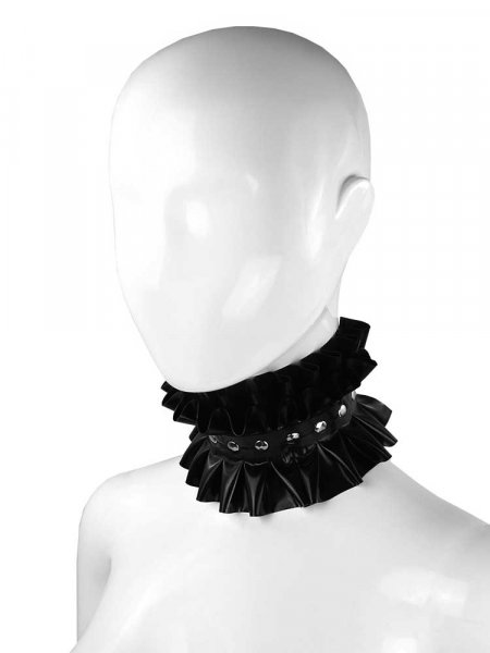 LATEX Rüschnhalsband